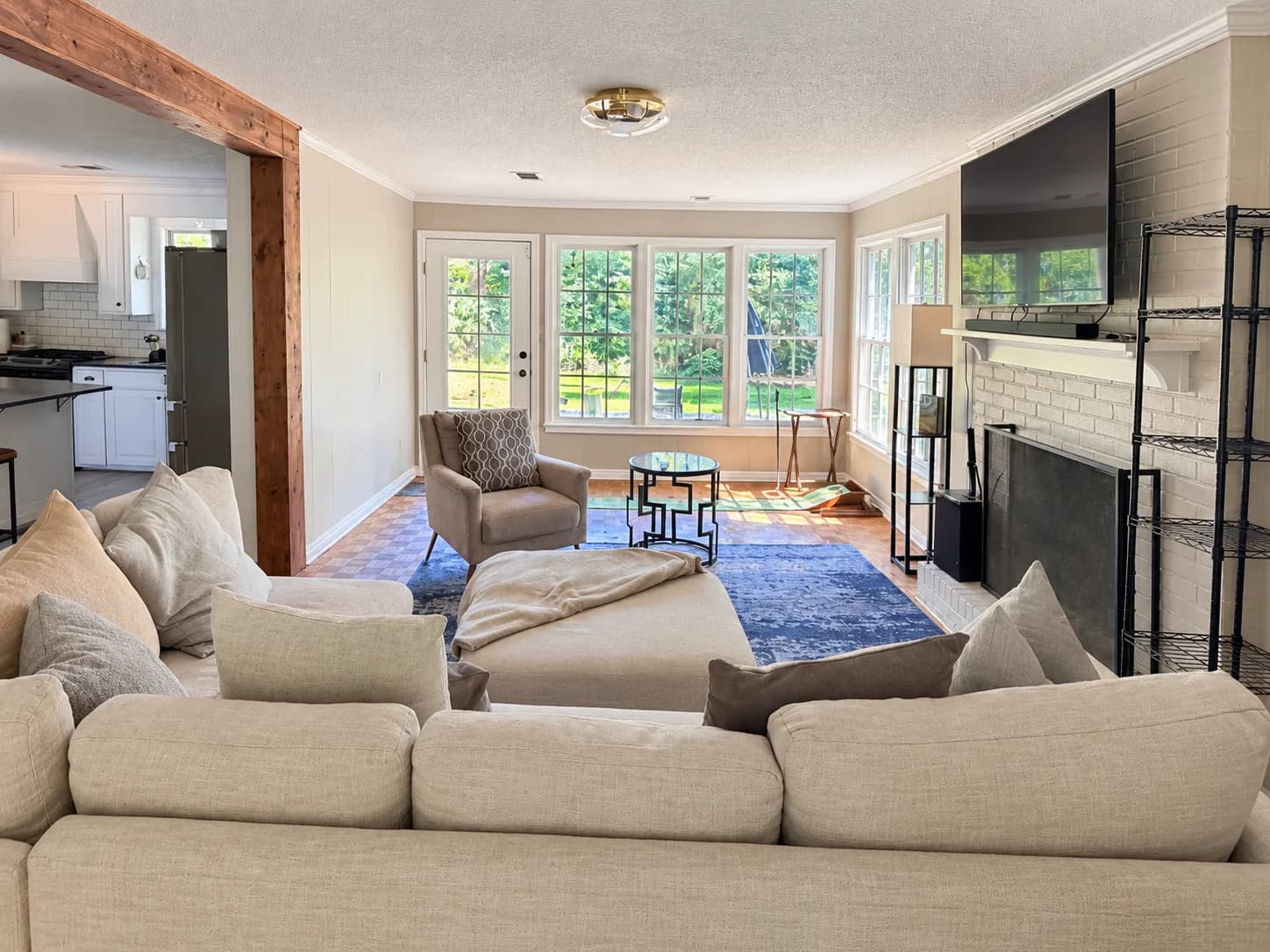 Living room at The Eastover House, a GC Premier home in Jackson