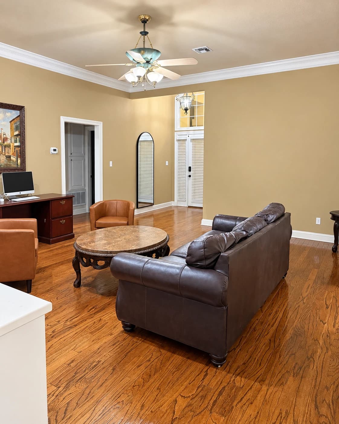 Living room and entry