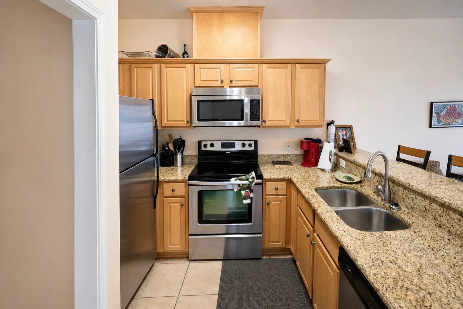Cocina completa del Condominio 1